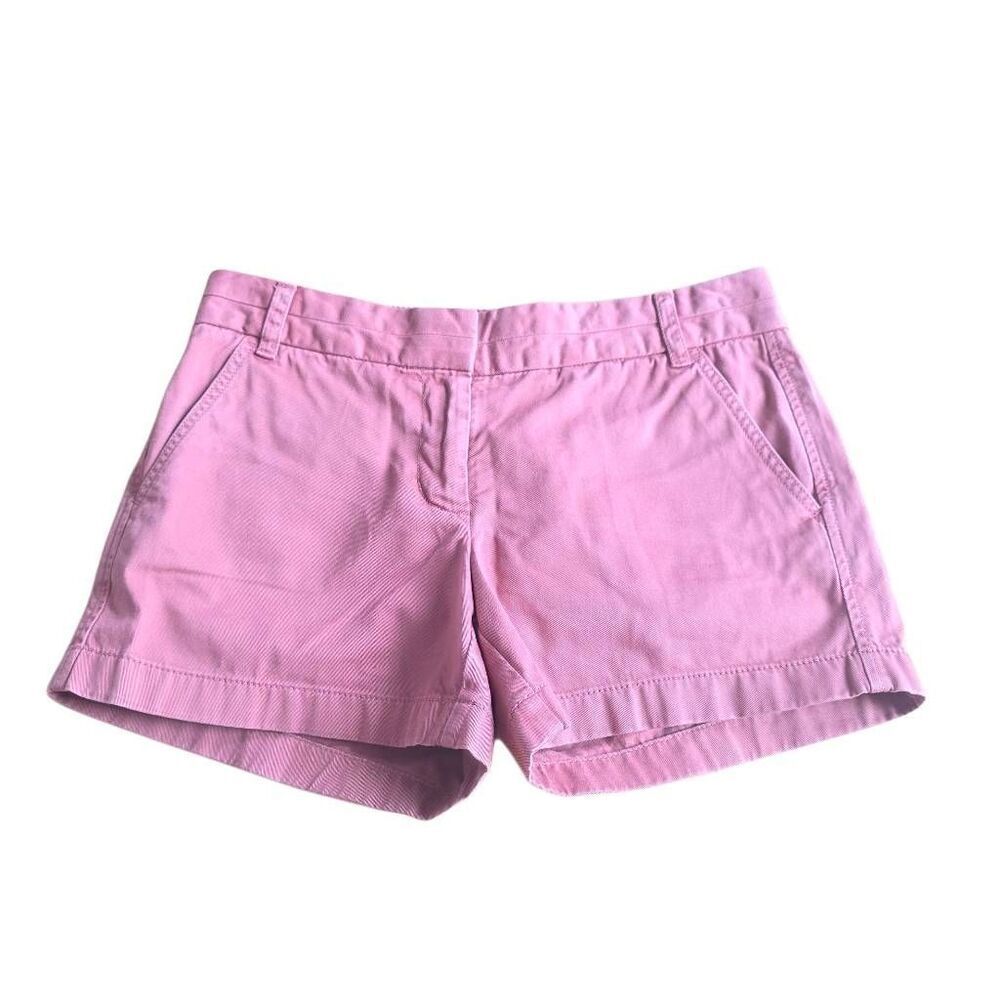 J crew womens Sz 4 wash pink chino shorts